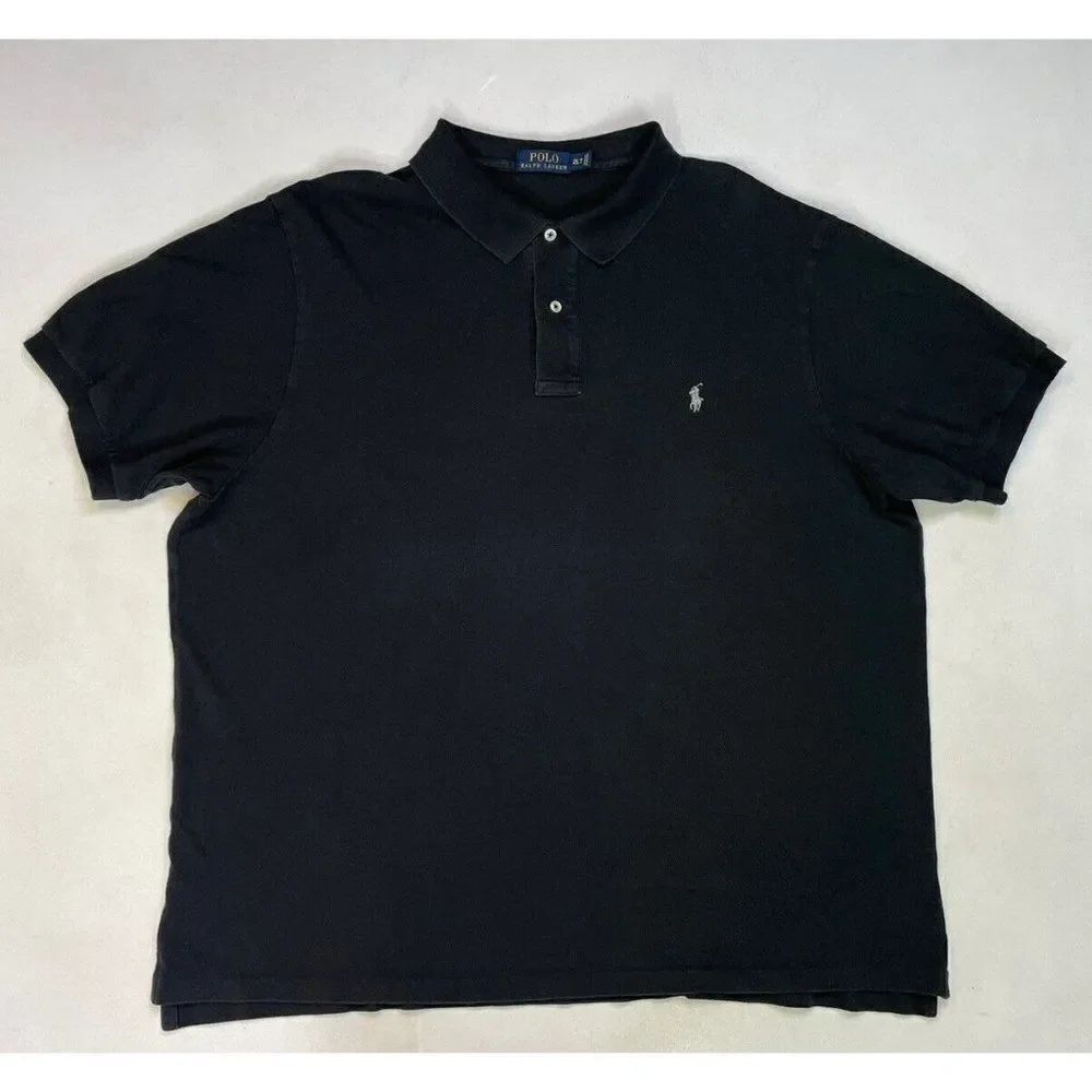 Polo Ralph Lauren Polo Shirt Men 2LT Black Pony Short Sleeve